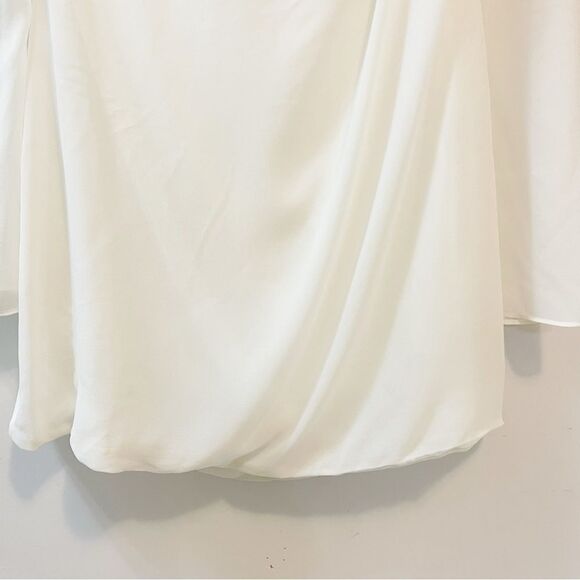 House of CB Babydoll Ivory Chiffon Halter Dress Size L ( Plus Cup) - Picture 7 of 13